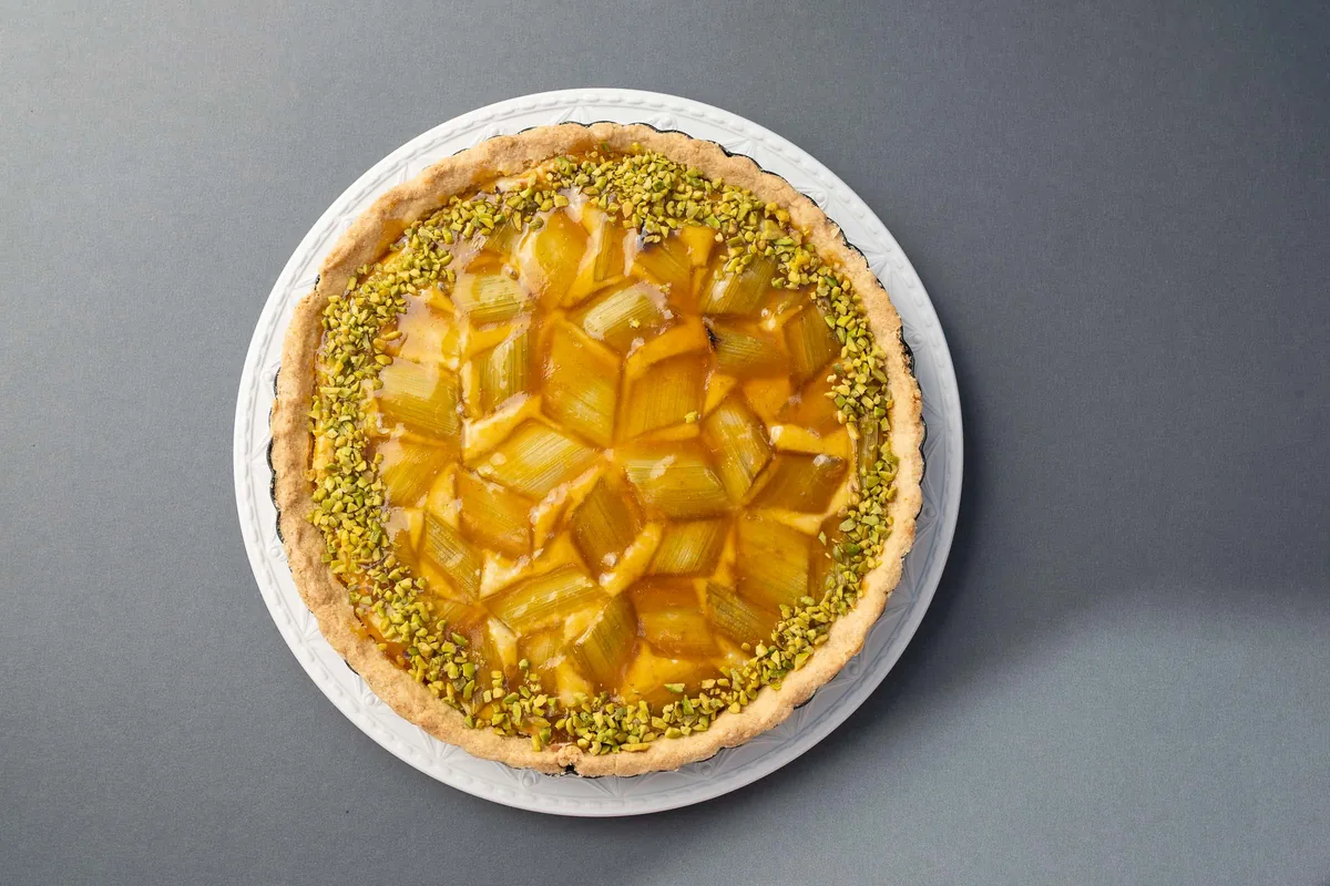 Rhabarbertarte mit Mürbeteig