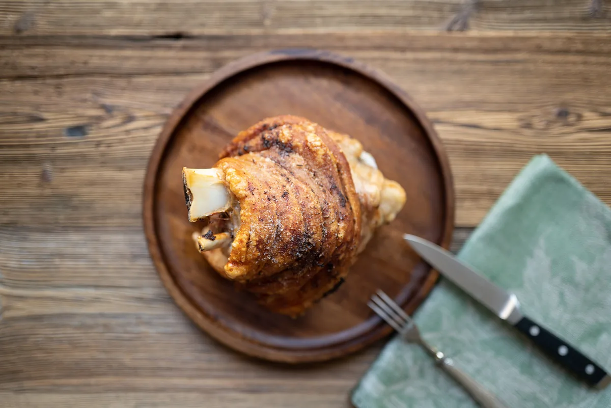 Schweinshaxe Nahaufnahme