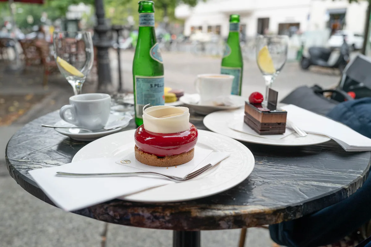 Dessert at Outdoor Café Table, Berlin Observations 2022
